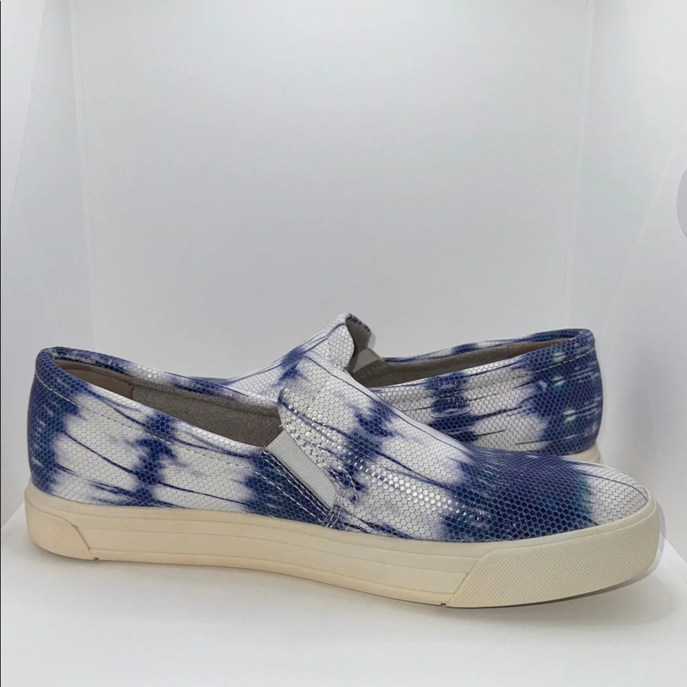 Naturalizer Aileen Slip On Sneakers Blue Tie Dye Leather Women’s 9.5
